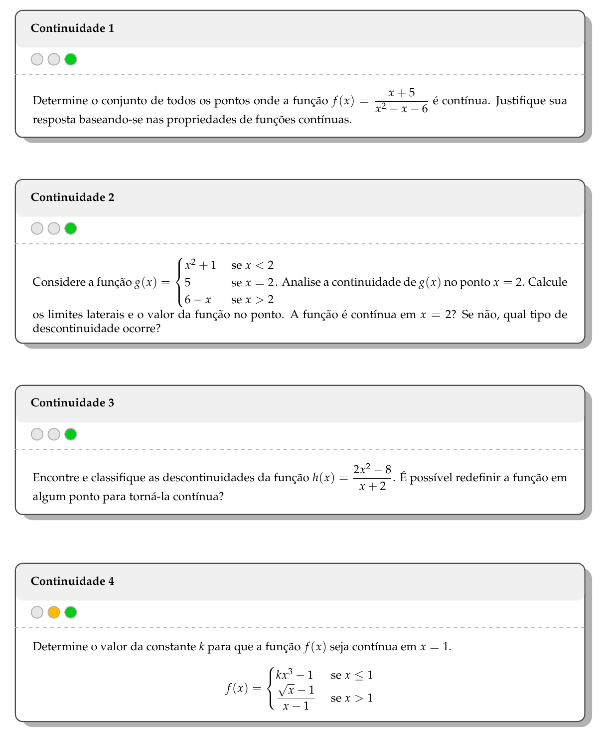Limites e Continuidade