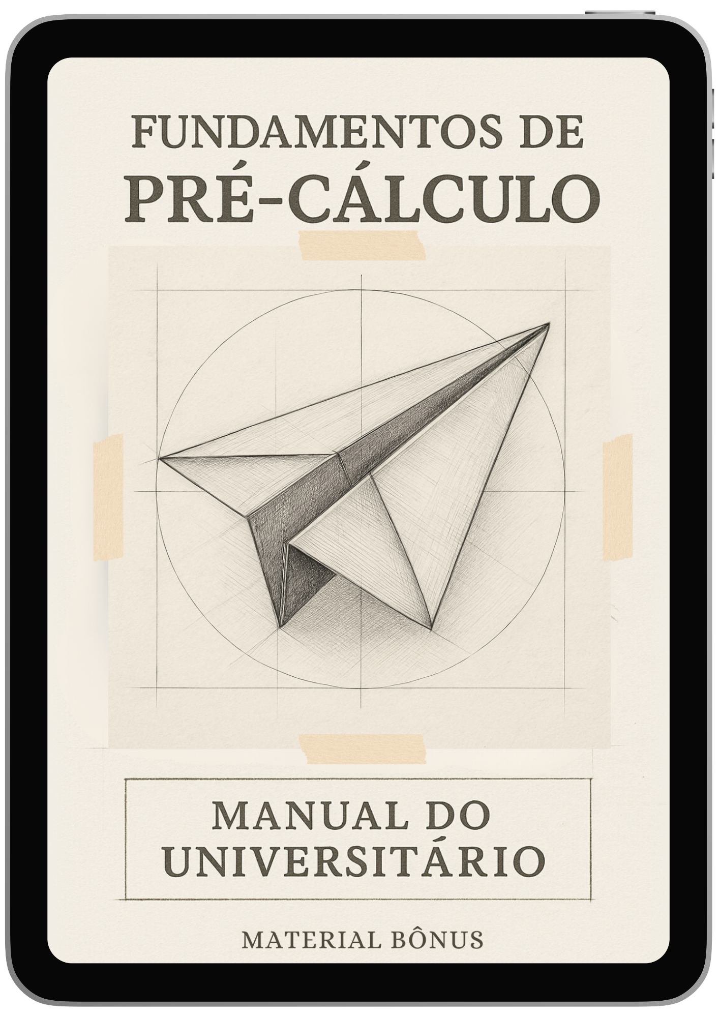Mockup do e‑book de Pré‑Cálculo